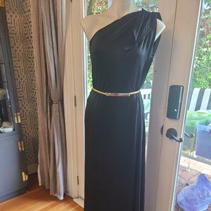 Halston Heritage 1 shoulder asymmetrical gown nwt